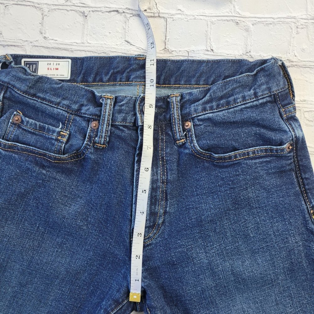 ✅ Gap Woman’s Blue jeans slim size 28 - Picture 5 of 12